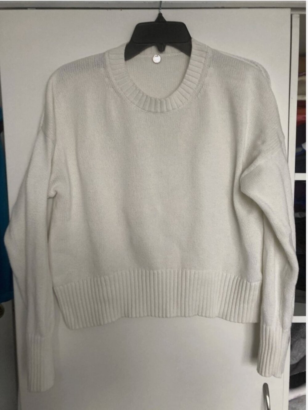 Margaret O’Leary Cream Color Sweater Women’s Size XS 100% Cotton Oversize